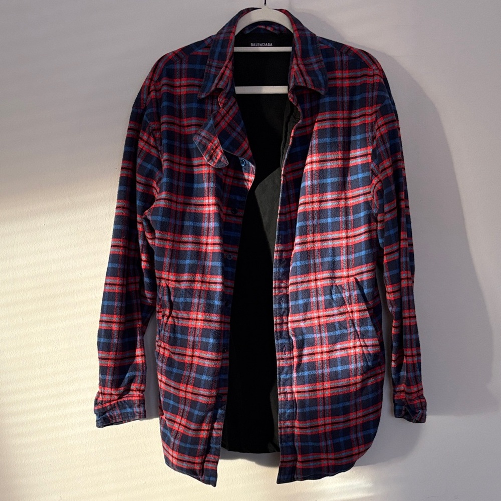 Balenciaga Flannel Shirt Jacket
